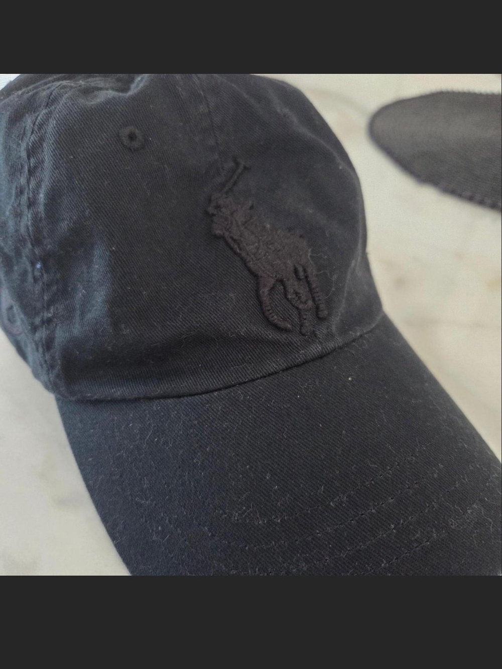 Polo by Ralph Lauren Black Polo Pony Baseball Cap